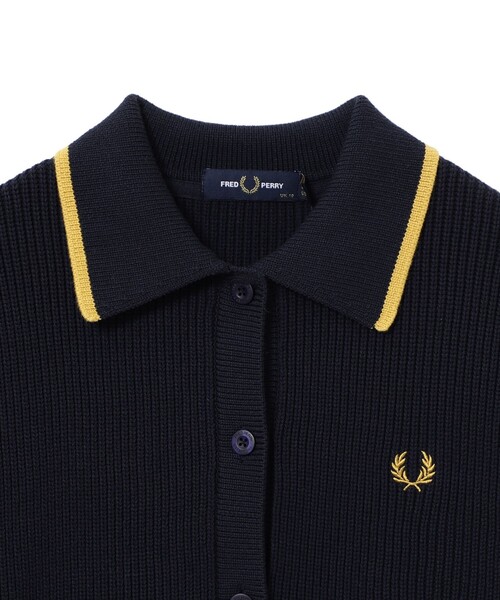 FRED PERRY ネイビー カーディガン FRED PERRY フレッドペリー 22SS SSZ BEAMS FZ3248 L/TEACHER C