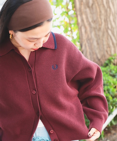 別注】FRED PERRY / Tipped Collar Cardigan（カーディガン/ボレロ