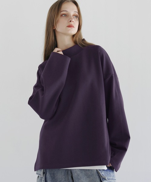 LILL(リル)の「コットンポンチモックネックカットソー(Tシャツ/カットソー・メンズ・チャコールグレー/ボルドー/ホワイト/ブルーグレー/ブラック/ライトグレー・XL/L/M/S)」の6枚目の写真