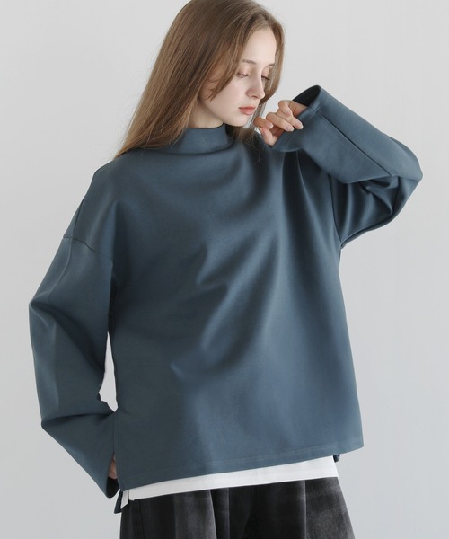 LILL(リル)の「コットンポンチモックネックカットソー(Tシャツ/カットソー・メンズ・チャコールグレー/ボルドー/ホワイト/ブルーグレー/ブラック/ライトグレー・XL/L/M/S)」の5枚目の写真