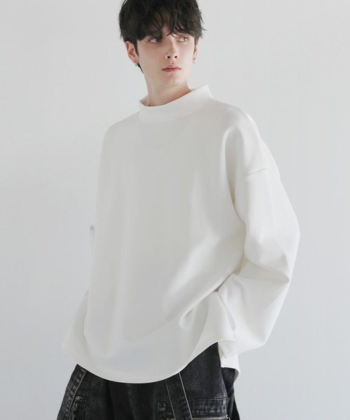 LILL(リル)の「コットンポンチモックネックカットソー(Tシャツ/カットソー・メンズ・チャコールグレー/ボルドー/ホワイト/ブルーグレー/ブラック/ライトグレー・XL/L/M/S)」の8枚目の写真