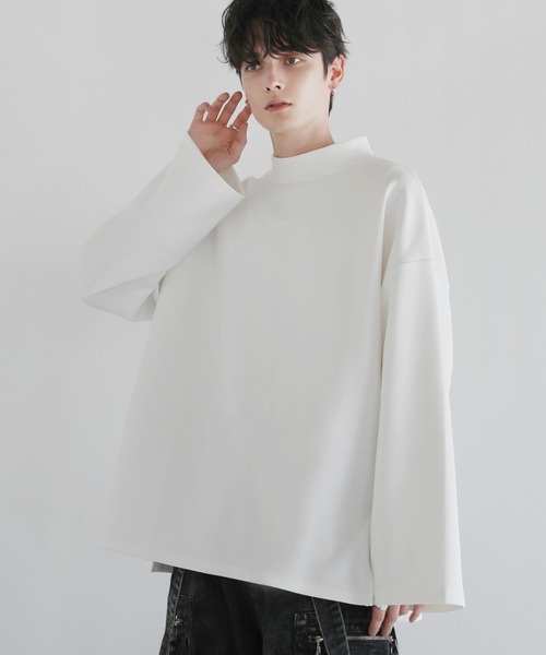 LILL(リル)の「コットンポンチモックネックカットソー(Tシャツ/カットソー・メンズ・チャコールグレー/ボルドー/ホワイト/ブルーグレー/ブラック/ライトグレー・XL/L/M/S)」の11枚目の写真