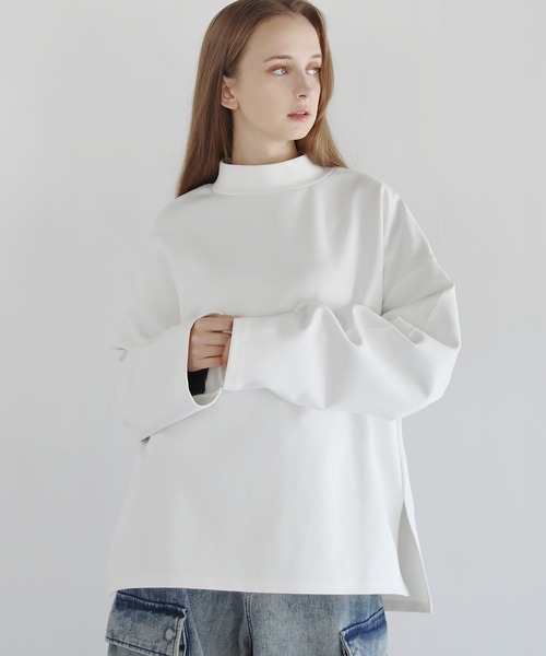 LILL(リル)の「コットンポンチモックネックカットソー(Tシャツ/カットソー・メンズ・チャコールグレー/ボルドー/ホワイト/ブルーグレー/ブラック/ライトグレー・XL/L/M/S)」の18枚目の写真