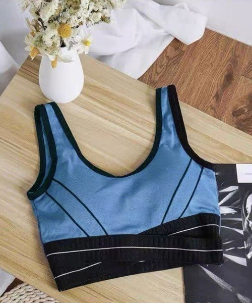 セール】夏服タンクトップ 胸パット付 へそ出し 重ね着風 切替