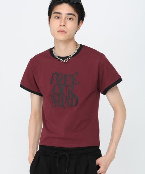 3.3 Field Trip （3.3フィールドトリップ）の「3.3 Field Trip／リンガータイトＴ（Tシャツ/カットソー・メンズ・ブラック/ワイン・LARGE/MEDIUM）」の2枚目の写真