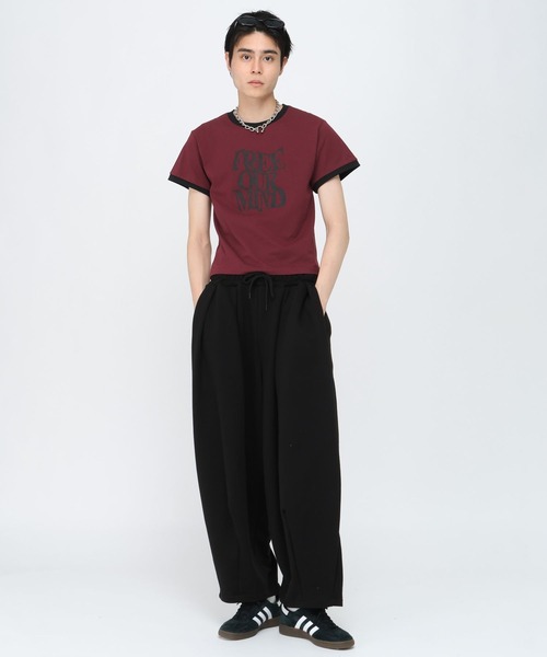 3.3 Field Trip （3.3フィールドトリップ）の「3.3 Field Trip／リンガータイトＴ（Tシャツ/カットソー・メンズ・ブラック/ワイン・LARGE/MEDIUM）」の4枚目の写真