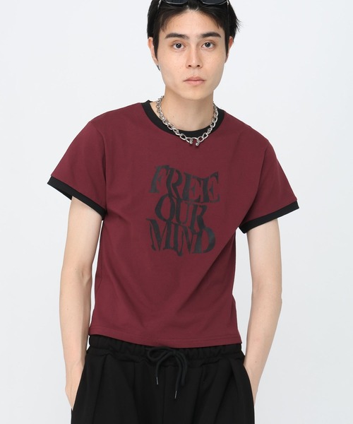 3.3 Field Trip （3.3フィールドトリップ）の「3.3 Field Trip／リンガータイトＴ（Tシャツ/カットソー・メンズ・ブラック/ワイン・LARGE/MEDIUM）」の7枚目の写真