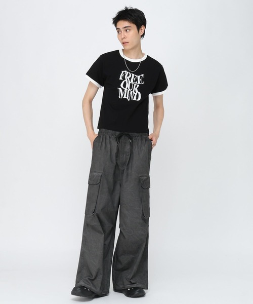 3.3 Field Trip （3.3フィールドトリップ）の「3.3 Field Trip／リンガータイトＴ（Tシャツ/カットソー・メンズ・ブラック/ワイン・LARGE/MEDIUM）」の9枚目の写真