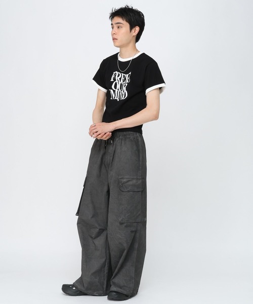 3.3 Field Trip （3.3フィールドトリップ）の「3.3 Field Trip／リンガータイトＴ（Tシャツ/カットソー・メンズ・ブラック/ワイン・LARGE/MEDIUM）」の10枚目の写真