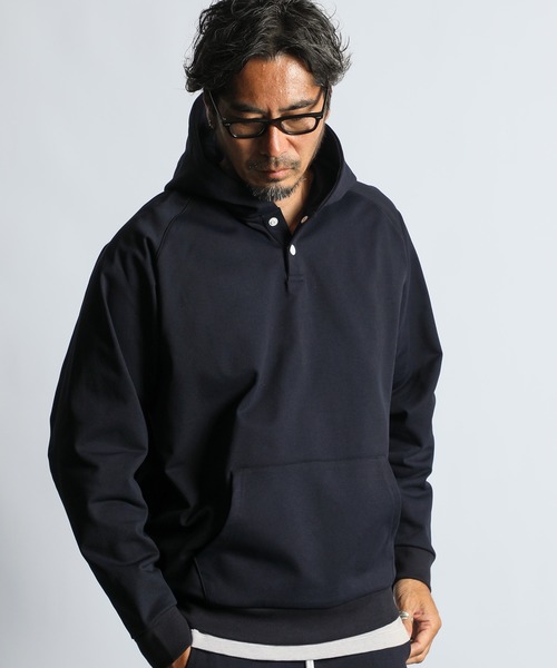 【お買い得！】★ヨウジヤマモト★ヘンリーネックパーカー！ B:MING by BEAMS（ビーミング by ビームス）【別注】RUSSELL ATHLETIC