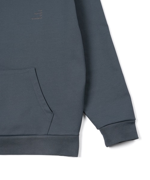 The DUFFER of ST.GEORGE（ザダファーオブセントジョージ）の「「AIR FLEX」SETUP HENLEY PO PARKA：機能素材 「エアフレックス」セットアップ ヘンリーネック パーカー（パーカー・メンズ・ブルーグレー/ネイビー・X-LARGE/LARGE/MEDIUM/SMALL）」の13枚目の写真