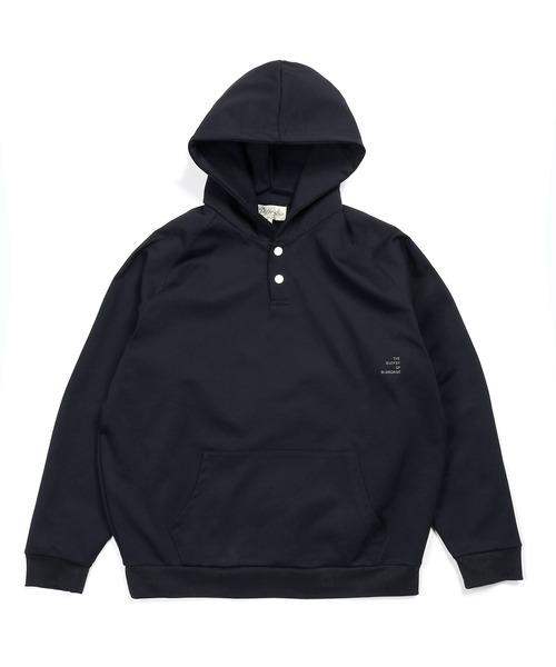 The DUFFER of ST.GEORGE（ザダファーオブセントジョージ）の「「AIR FLEX」SETUP HENLEY PO PARKA：機能素材 「エアフレックス」セットアップ ヘンリーネック パーカー（パーカー・メンズ・ブルーグレー/ネイビー・X-LARGE/LARGE/MEDIUM/SMALL）」の10枚目の写真