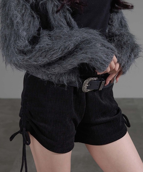 apres jour mignon(アプレジュールミニョン)の「ドロストショートパンツ【ZOZOTOWN限定アイテム】(その他パンツ・レディース・ブラック/ブラウン系その他・X-LARGE/フリー)」の4枚目の写真