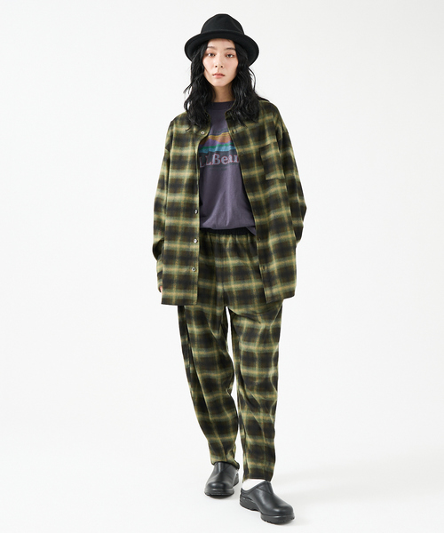 Revo.(レボ)の「【Revo.レボ】 オンブレーチェックシャツ/ルーズフィット /セットアップ/ユニセックス(シャツ/ブラウス・メンズ・パープル/ブラウン/ブルー/グリーン・M/L)」の5枚目の写真