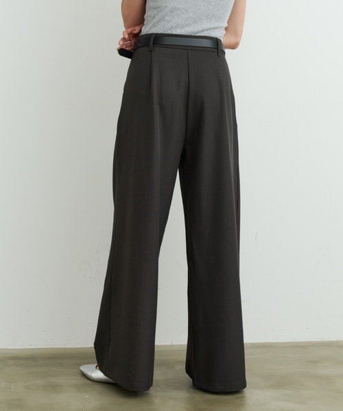 DFFUR.(ディフル)の「ワイドタックループスラックス(スラックス・レディース・ボルドー/チャコールグレー・MEDIUM/LARGE/SMALL)」の5枚目の写真