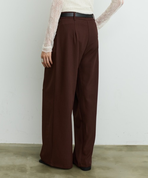 DFFUR.(ディフル)の「ワイドタックループスラックス(スラックス・レディース・ボルドー/チャコールグレー・MEDIUM/LARGE/SMALL)」の14枚目の写真