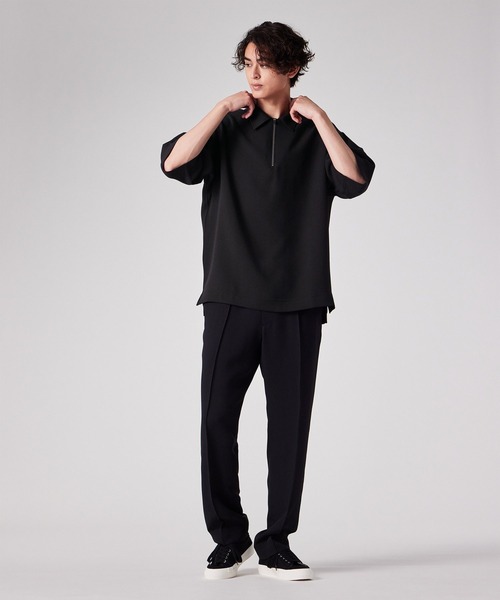 ライトドライテクスチャー ハーフジップ ポロシャツ【252750 EXP01