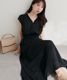 WEB限定 /【プチナチュ】ウエストシャーリングワンピース