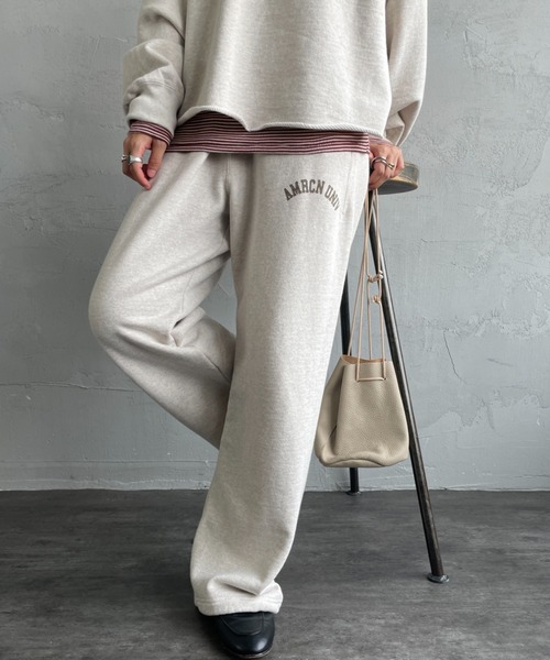 Americana/アメリカーナ] 別注 カレッジロゴ スウェットパンツ