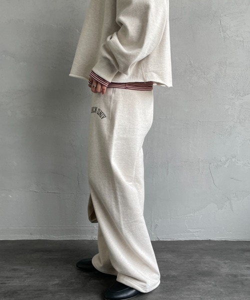 Americana/アメリカーナ] 別注 カレッジロゴ スウェットパンツ