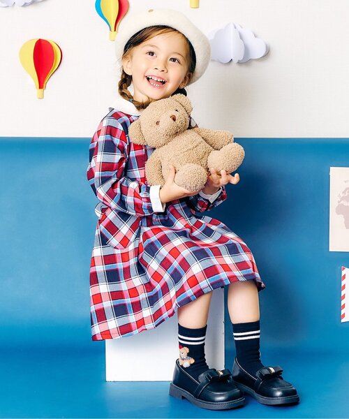 apres les cours(アプレレクール)の「tiny bear 3柄アソートソックス(ソックス/靴下・キッズ・レッド/ネイビー/オフホワイト・21/15 /18/12)」の5枚目の写真