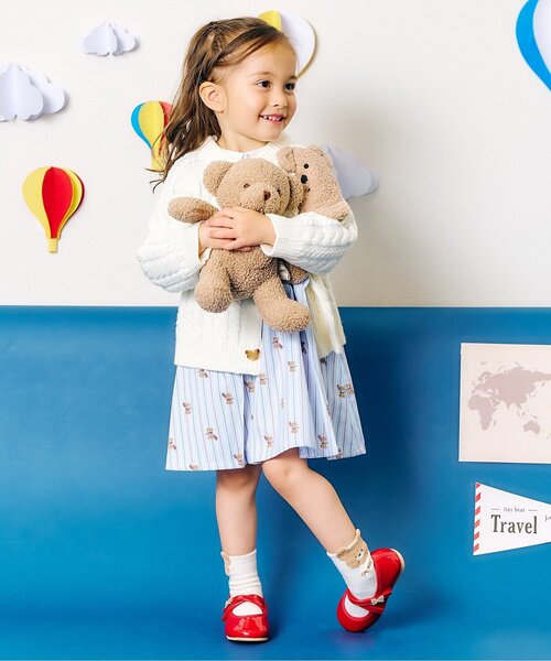 apres les cours(アプレレクール)の「tiny bear 3柄アソートソックス(ソックス/靴下・キッズ・レッド/ネイビー/オフホワイト・21/15 /18/12)」の9枚目の写真