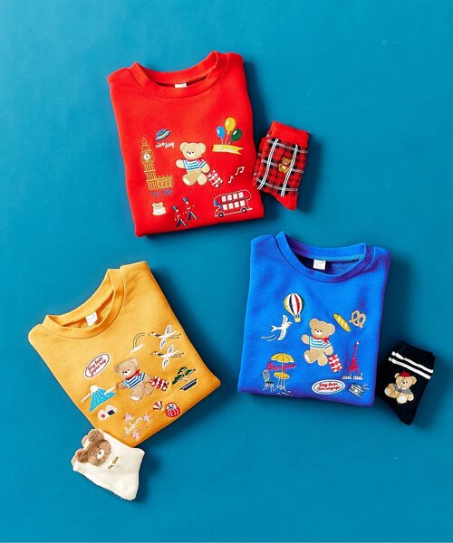 apres les cours(アプレレクール)の「tiny bear 3柄アソートソックス(ソックス/靴下・キッズ・レッド/ネイビー/オフホワイト・21/15 /18/12)」の14枚目の写真