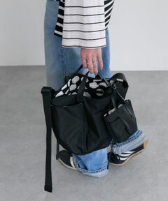 イアパピヨネ　ear PAPILLONNER アジャスタートートバッグミニ　黒 インフルエンサーOUCHI企画》 adjuster tote new color&new size