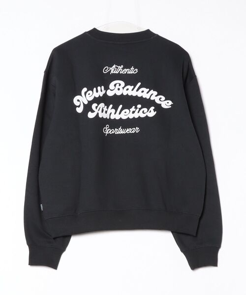 NEW BALANCE(ニューバランス)の「Linear Heritage フリースクルー(スウェット・レディース・ブラック/ライトベージュ・SMALL/MEDIUM/LARGE/X-LARGE)」の21枚目の写真