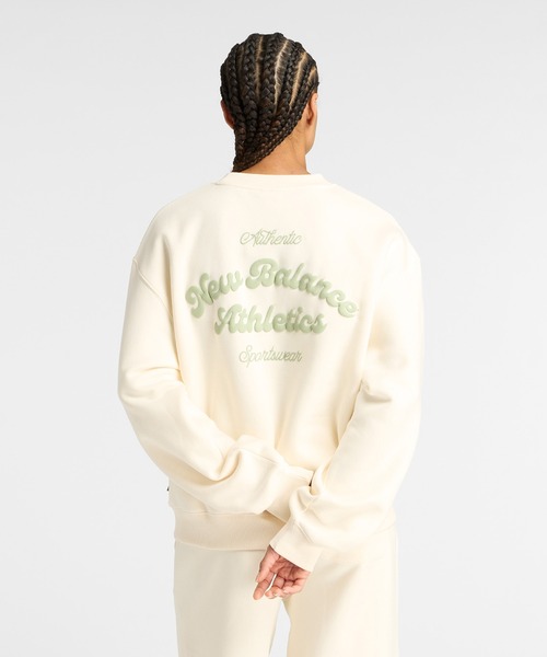 NEW BALANCE(ニューバランス)の「Linear Heritage フリースクルー(スウェット・レディース・ブラック/ライトベージュ・SMALL/MEDIUM/LARGE/X-LARGE)」の10枚目の写真