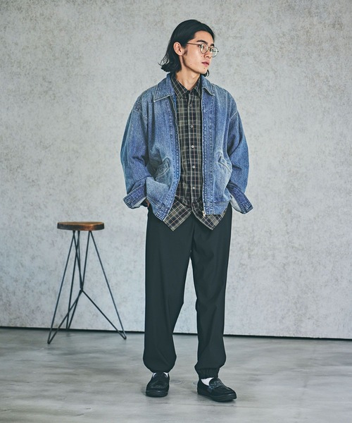 BAYFLOW（ベイフロー）の「[セットアップ可]ジップデニムジャケット（デニムジャケット・メンズ・ブラック/ダークブルー・MEDIUM/LARGE）」の10枚目の写真