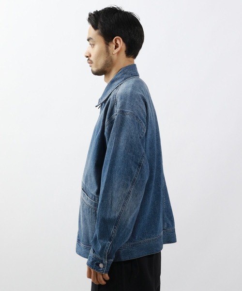 セットアップ可]ジップデニムジャケット（デニムジャケット