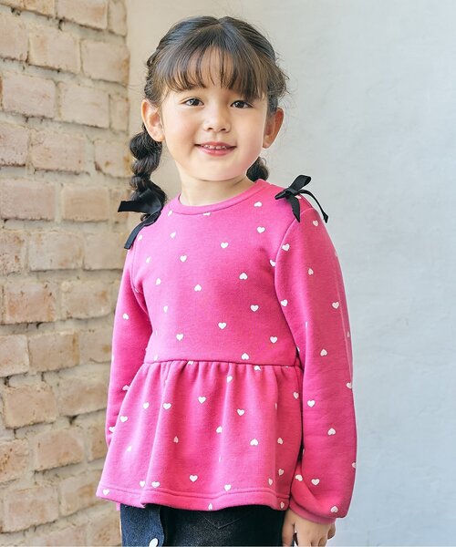 セール】肩リボンペプラムトレーナー（スウェット）｜apres les cours