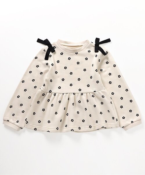 apres les cours（アプレレクール）の「肩リボンペプラムトレーナー（スウェット・キッズ・その他3/ネイビー/キャメル/ローズ/アイボリー/サックスブルー・80/90/100/110/120/130/140）」の18枚目の写真