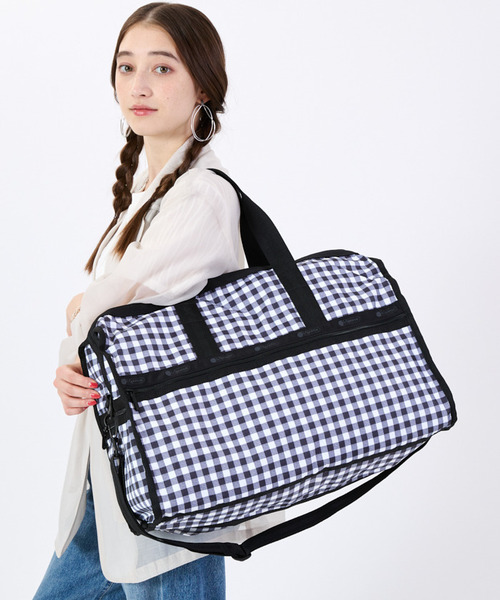 LeSportsac(レスポートサック)の「DELUXE LG WEEKENDER クラシカルギンガム(ボストンバッグ・レディース・ブラック・FREE)」の1枚目の写真