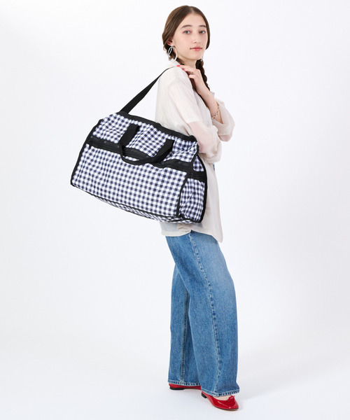 LeSportsac(レスポートサック)の「DELUXE LG WEEKENDER クラシカルギンガム(ボストンバッグ・レディース・ブラック・FREE)」の3枚目の写真