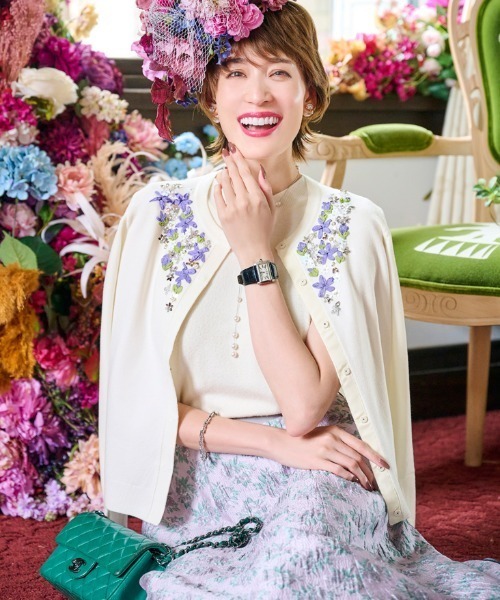 Chesty（チェスティー）の「フラワージャガードスカート（スカート・レディース・ピンク・0/1）」の3枚目の写真