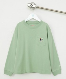 Lee（リー）の「Lee/リー【110-150cm】キッズ ワッペンポケット長袖Tシャツ/ロンT/長袖Tシャツ（Tシャツ/カットソー）」