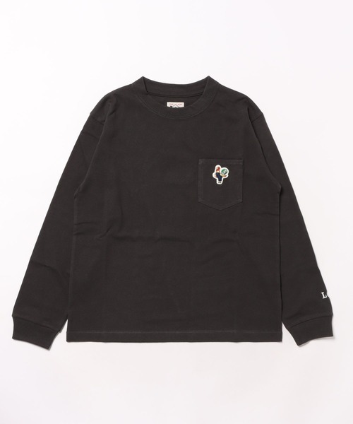 Lee(リー)の「Lee/リー【110-150cm】キッズ ワッペンポケット長袖Tシャツ/ロンT/長袖Tシャツ(Tシャツ/カットソー・キッズ・チャコール/レッド/グリーン・110/120/130/150/140)」の6枚目の写真