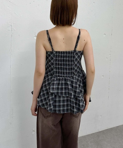 archives（アルシーヴ）の「チェックアシメチュニック（シャツ/ブラウス・レディース・ブラック/ネイビー・MEDIUM）」の17枚目の写真