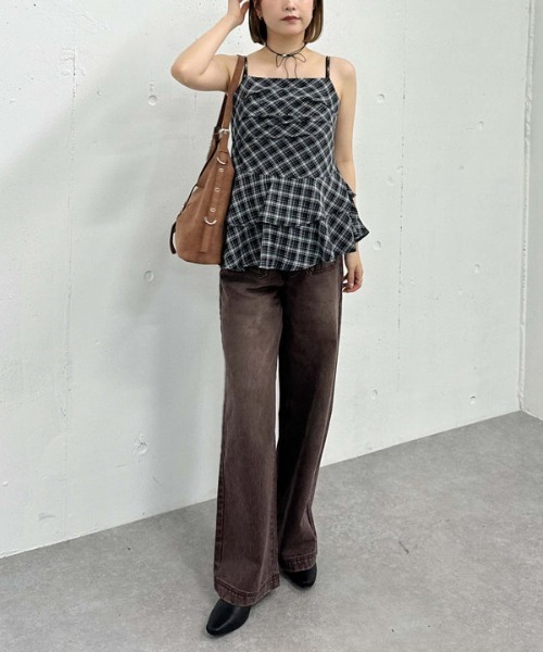 archives（アルシーヴ）の「チェックアシメチュニック（シャツ/ブラウス・レディース・ブラック/ネイビー・MEDIUM）」の18枚目の写真