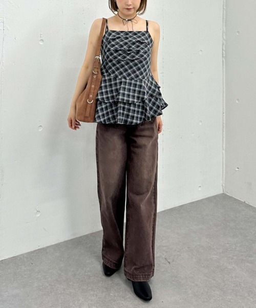 archives（アルシーヴ）の「チェックアシメチュニック（シャツ/ブラウス・レディース・ブラック/ネイビー・MEDIUM）」の19枚目の写真