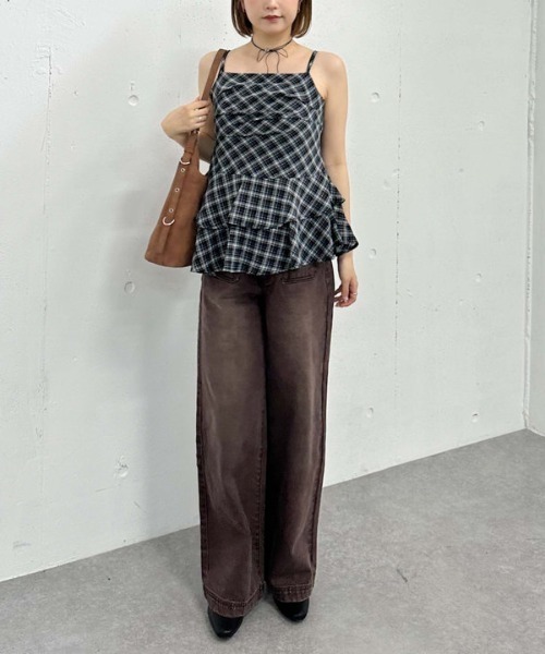 archives（アルシーヴ）の「チェックアシメチュニック（シャツ/ブラウス・レディース・ブラック/ネイビー・MEDIUM）」の21枚目の写真