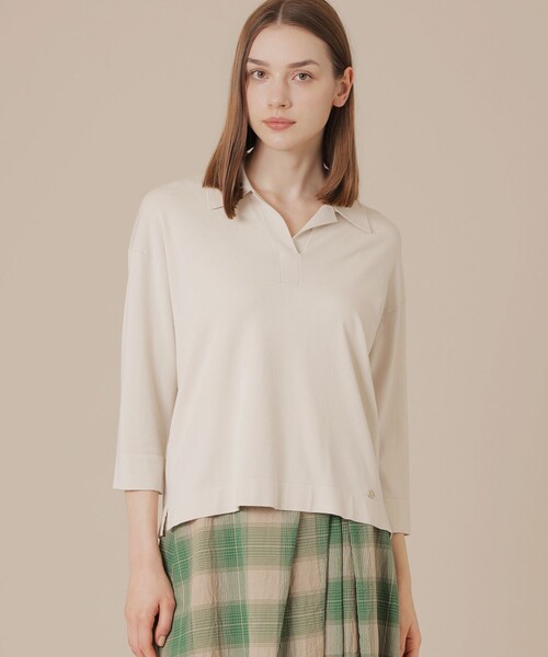 MACKINTOSH LONDON(マッキントッシュ ロンドン)の「ソフトレーヨンニットプルオーバー(ニット/セーター・レディース・ライトブルー/ピンク系その他2/ベージュ・38)」の2枚目の写真