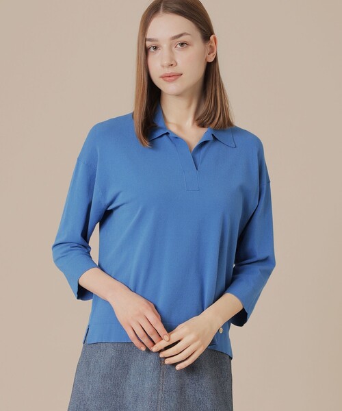 MACKINTOSH LONDON(マッキントッシュ ロンドン)の「ソフトレーヨンニットプルオーバー(ニット/セーター・レディース・ライトブルー/ピンク系その他2/ベージュ・38)」の3枚目の写真