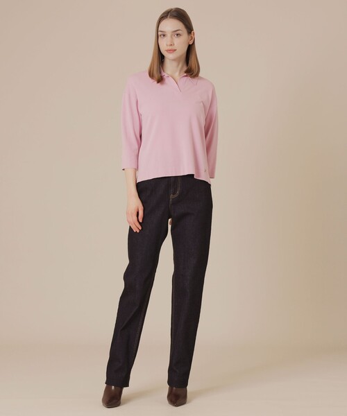 MACKINTOSH LONDON(マッキントッシュ ロンドン)の「ソフトレーヨンニットプルオーバー(ニット/セーター・レディース・ライトブルー/ピンク系その他2/ベージュ・38)」の4枚目の写真