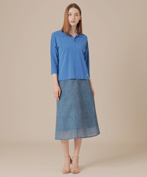 MACKINTOSH LONDON(マッキントッシュ ロンドン)の「ソフトレーヨンニットプルオーバー(ニット/セーター・レディース・ライトブルー/ピンク系その他2/ベージュ・38)」の5枚目の写真