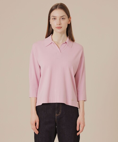 MACKINTOSH LONDON(マッキントッシュ ロンドン)の「ソフトレーヨンニットプルオーバー(ニット/セーター・レディース・ライトブルー/ピンク系その他2/ベージュ・38)」の7枚目の写真