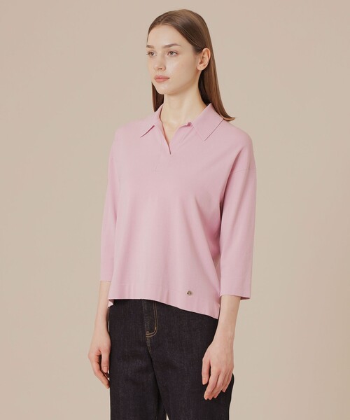 MACKINTOSH LONDON(マッキントッシュ ロンドン)の「ソフトレーヨンニットプルオーバー(ニット/セーター・レディース・ライトブルー/ピンク系その他2/ベージュ・38)」の8枚目の写真