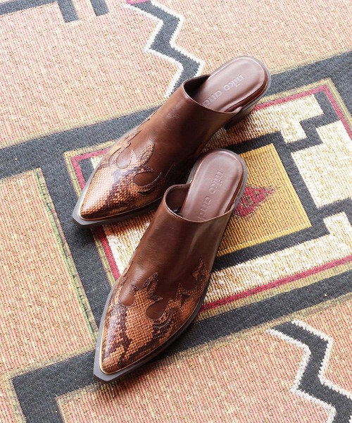 niko and...（ニコアンド）の「オリジナルウエスタンミュール（その他シューズ・レディース・ブラック/ブラウン・LARGE/MEDIUM）」の22枚目の写真